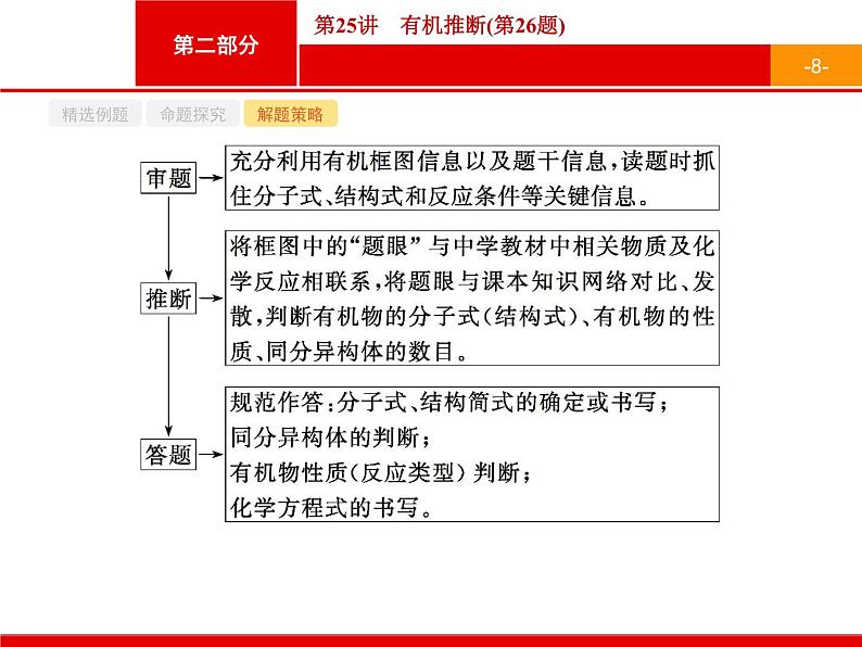 2019届二轮复习 25 有机推断 课件（21张）（浙江专用）08