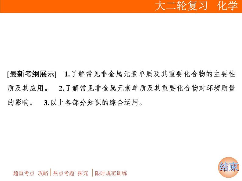 2019届二轮复习 常见非金属元素及其化合物 课件（97张）（全国通用）02