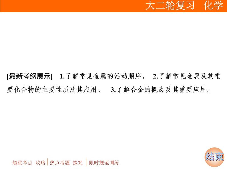 2019届二轮复习 常见金属元素及其化合物 课件（95张）（全国通用）02