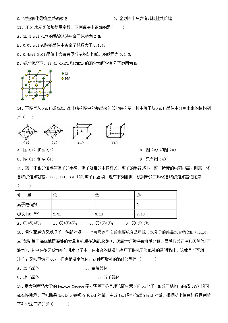 2019届二轮复习 物质结构与性质 作业（全国通用） 练习03