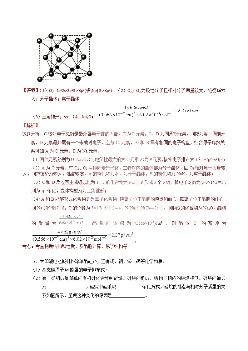 2019届二轮复习 物质结构与性质 作业（全国通用） (5)第3页