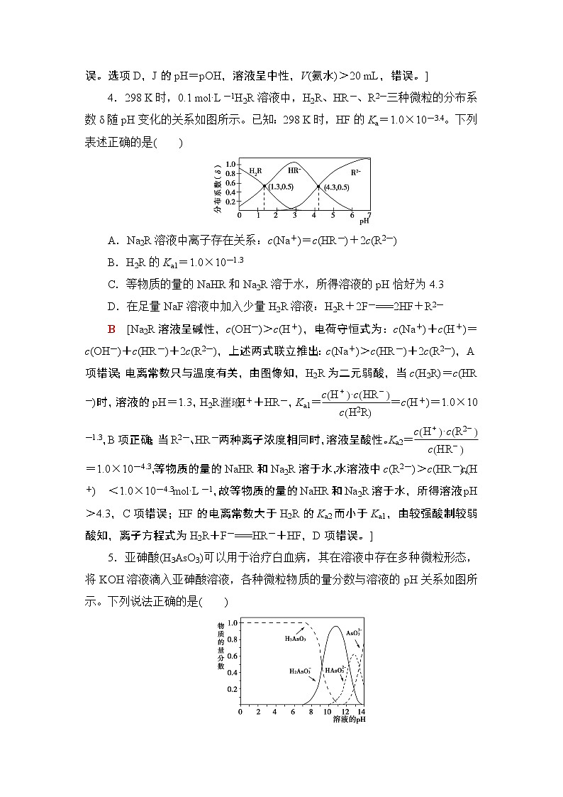 2019届二轮复习 小题分点提速练(七)　水溶液中的离子平衡 作业（全国通用）03