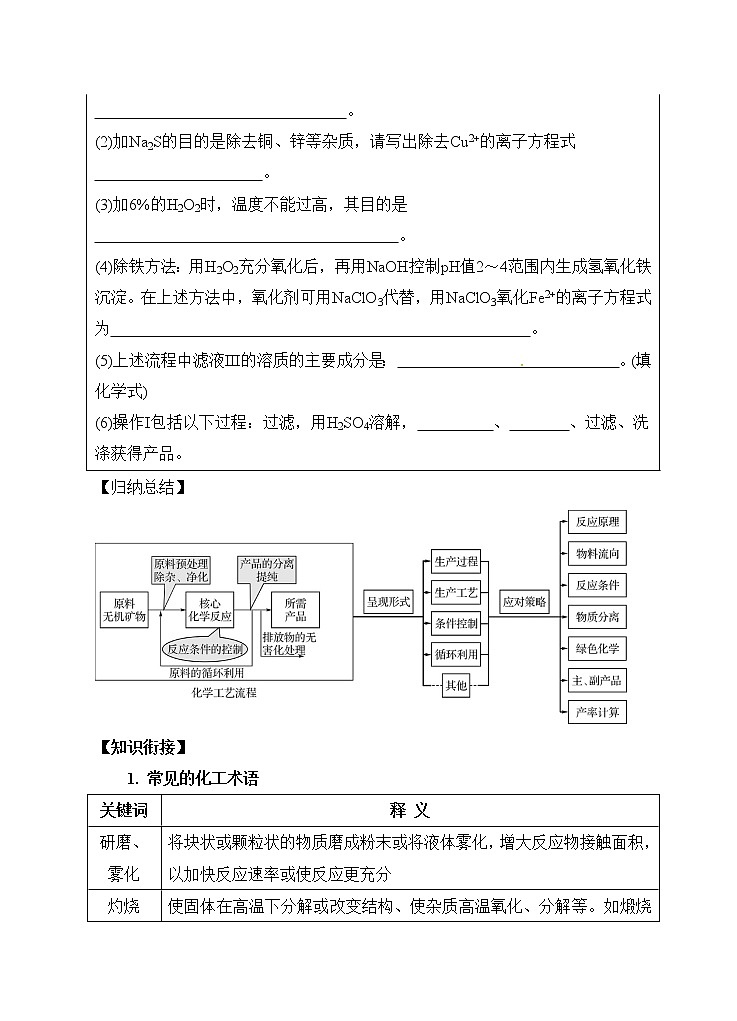 2019届高考化学二轮复习化学工艺流程题解题秘笈学案02