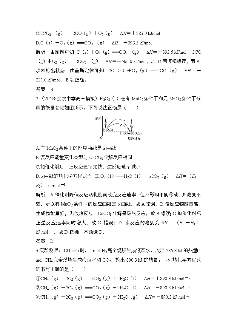 2019届高考化学二轮复习专题五化学反应中的热效应备考备查清单学案03