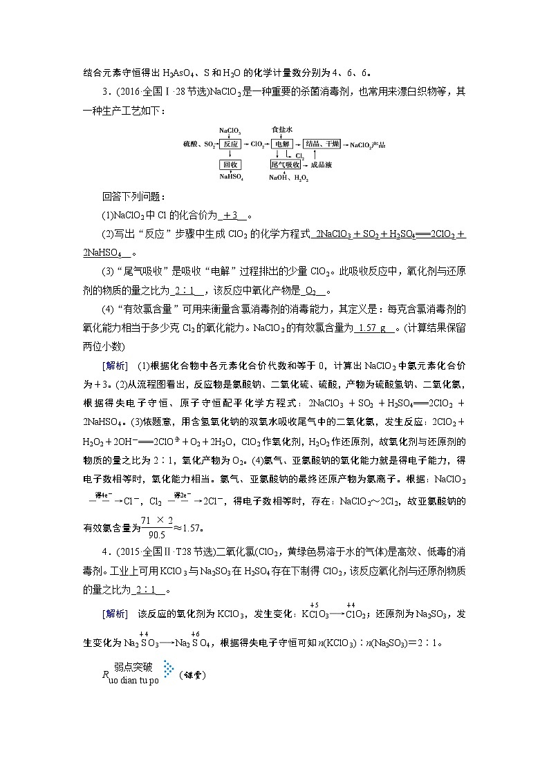 2019届二轮复习 氧化还原反应 学案（全国通用）02