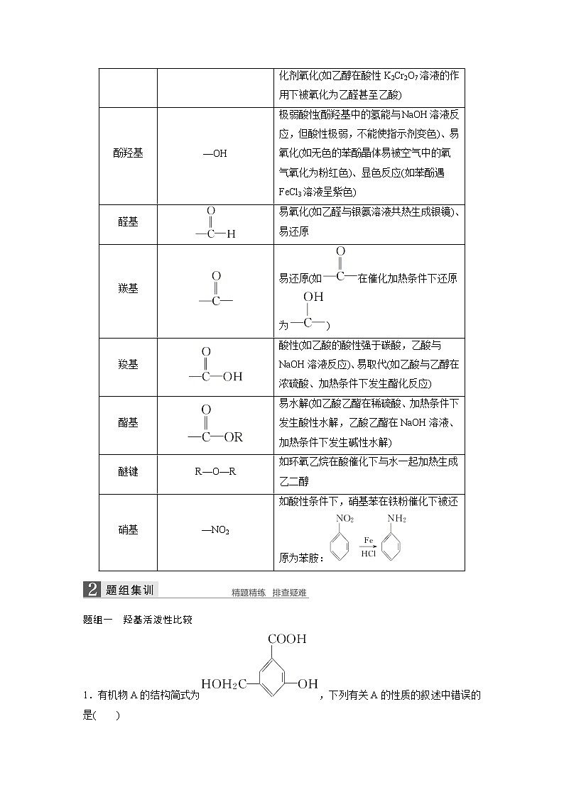 2019届高考化学二轮复习（浙江专用）专题十六　有机推断与有机合成学案03