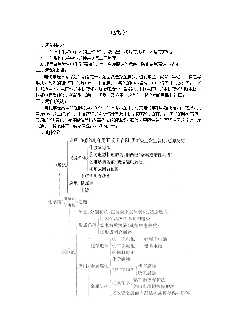 2019届二轮复习 电化学 学案（全国通用） (1)第1页