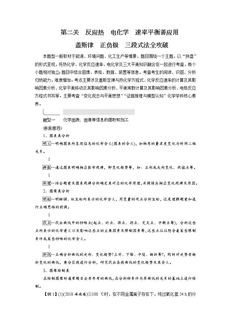 2019届二轮复习 反应热 电化学 速率平衡善应用 学案（全国通用）01