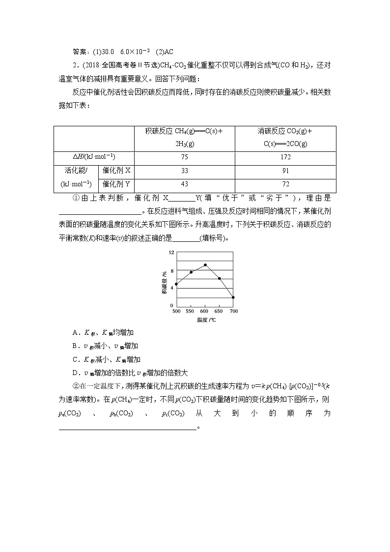 2019届二轮复习 化学反应速率 学案（全国通用）03