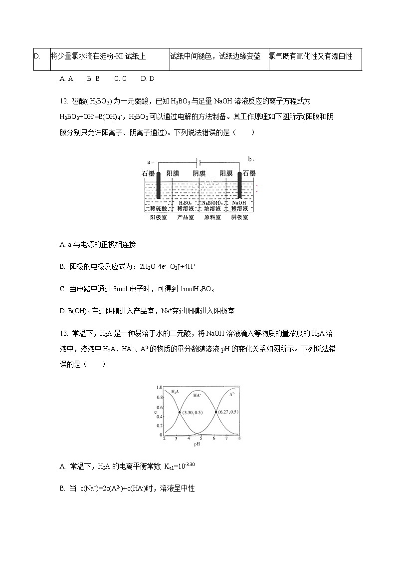 人教版（全国I卷）2020届高三高考化学预测卷第3页