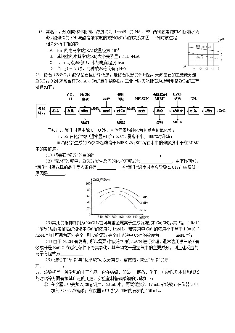 四川省内江市第六中学2020届高三强化训练（二）理综-化学试题第2页