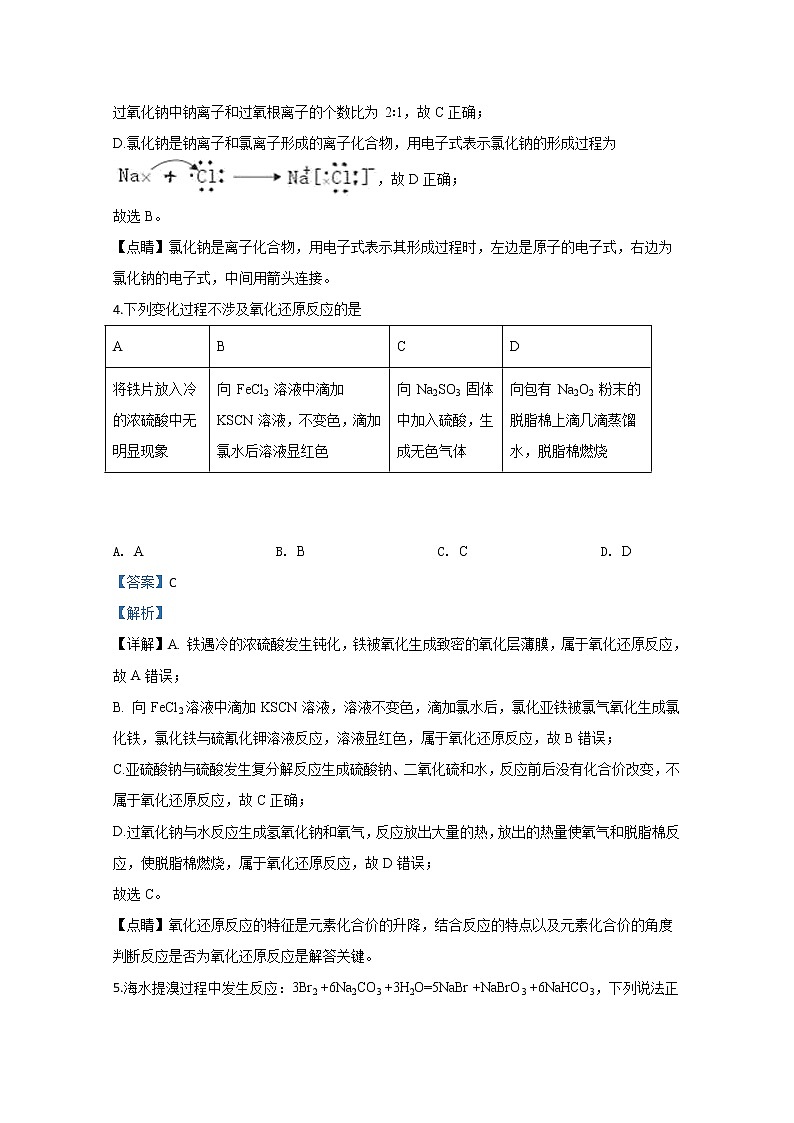 北京市西城区2020届高三一模化学试题第3页