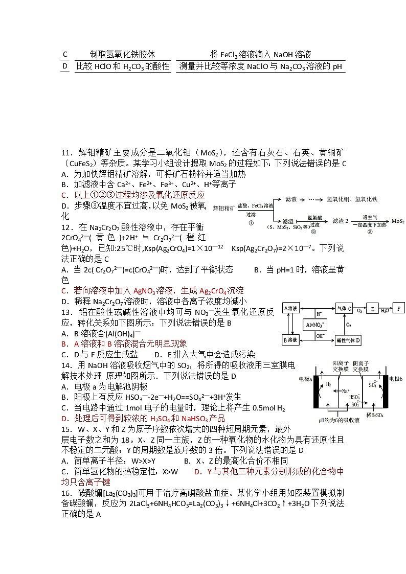 福建省泉州市2020届高三毕业班单科质量检查化学试题02