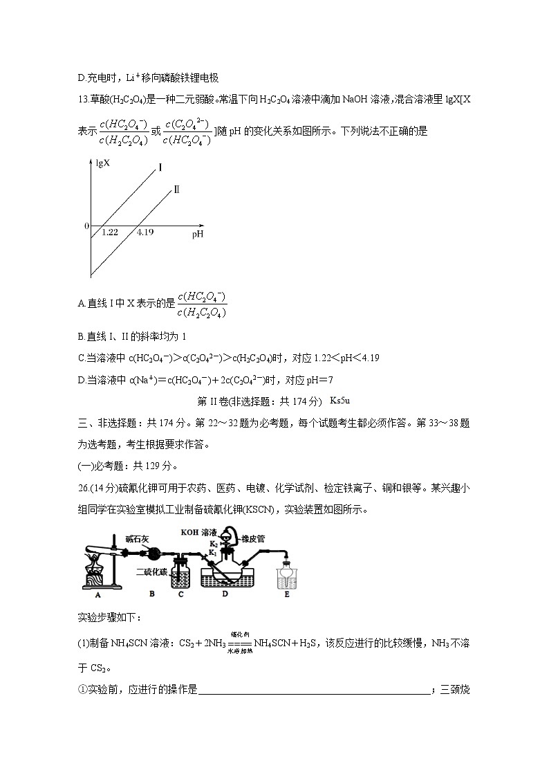 福建省漳州市2020届高三高考适应性测试 化学03
