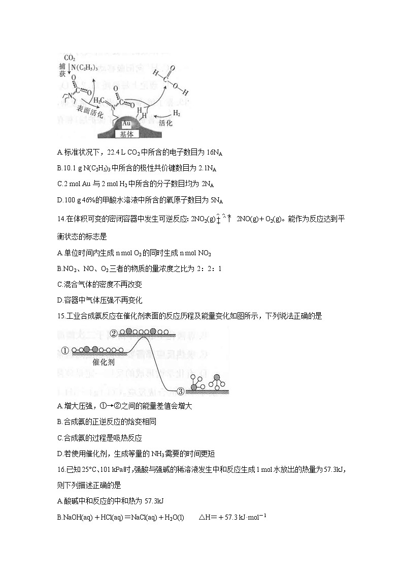 河北省廊坊市2020届高三上学期高中联合体考试 化学第3页