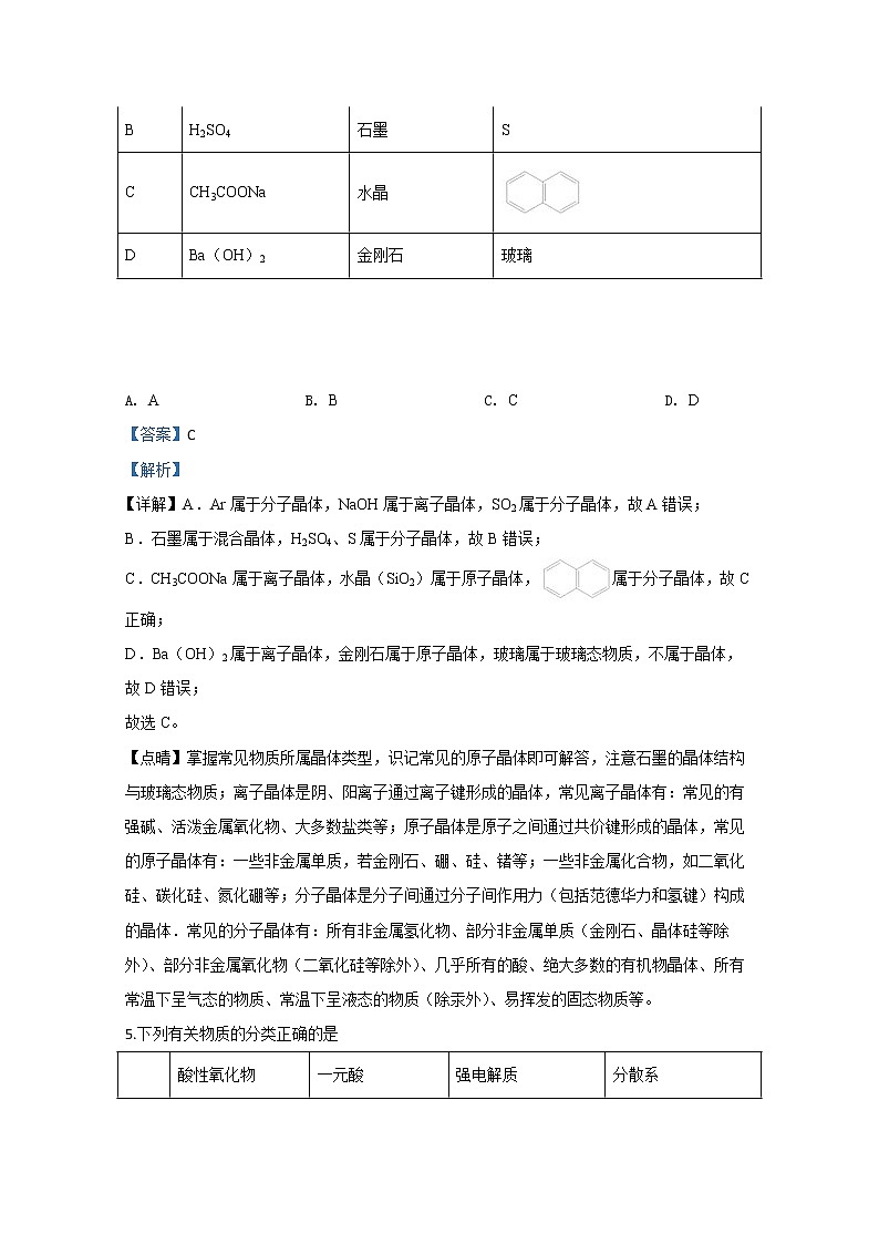 天津市静海区大邱庄中学2020届高三上学期第一次质量检测化学试题第3页