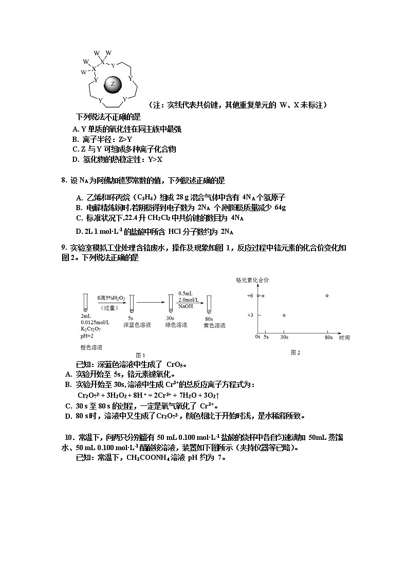 北京四中2020届高三下学期保温练习化学试题03