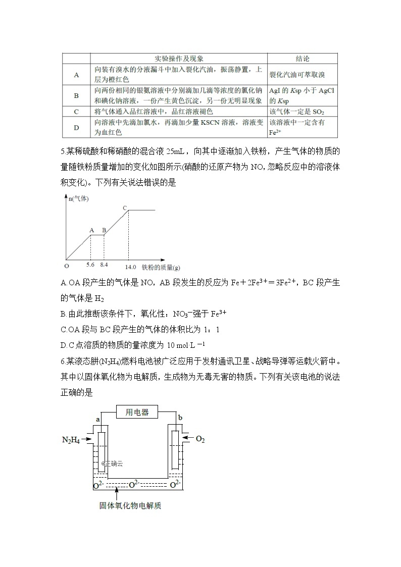 山东省烟台市中英文学校招聘教师能力测试（二）化学试卷02