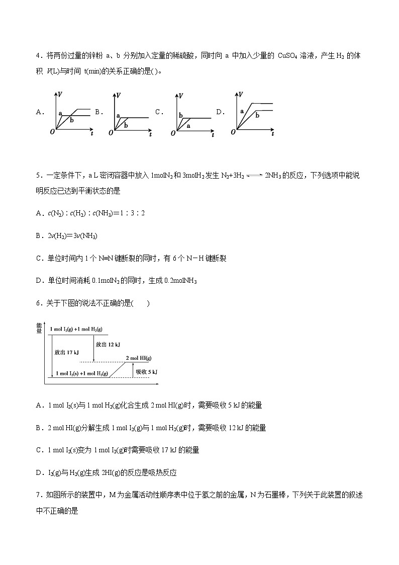【新教材精创】第六章 章末测试（2）-人教版高中化学必修第二册02