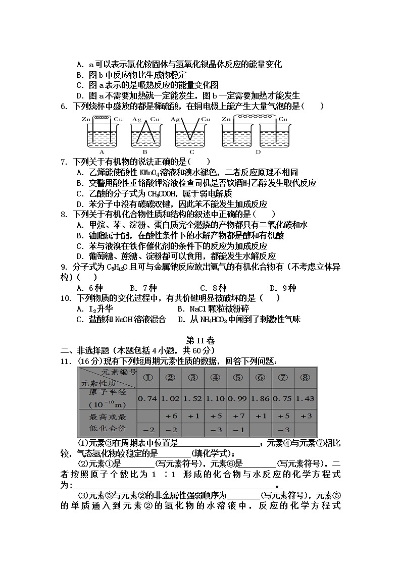 湖南省邵阳市第二中学2019-2020学年高一下学期五月考试化学试题第2页