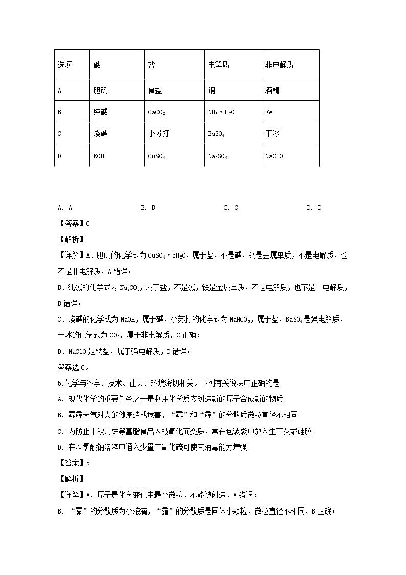 辽宁省凌源市联合校2019-2020学年高一上学期期中考试化学试题第2页
