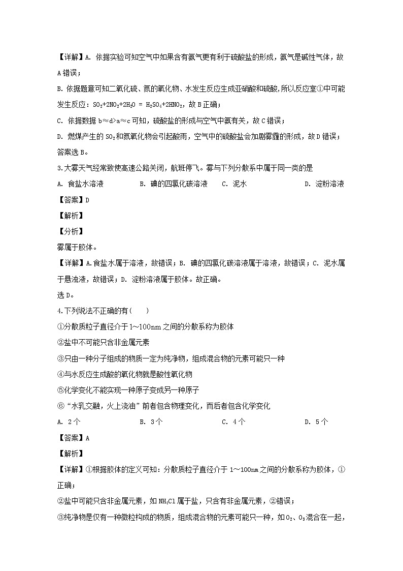 湖北省鄂州市泽林高中2019-2020学年高一上学期期末联考化学试题02