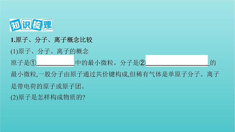 浙江省2021高考化学一轮复习专题一第一单元物质的组成分类与性质课件06