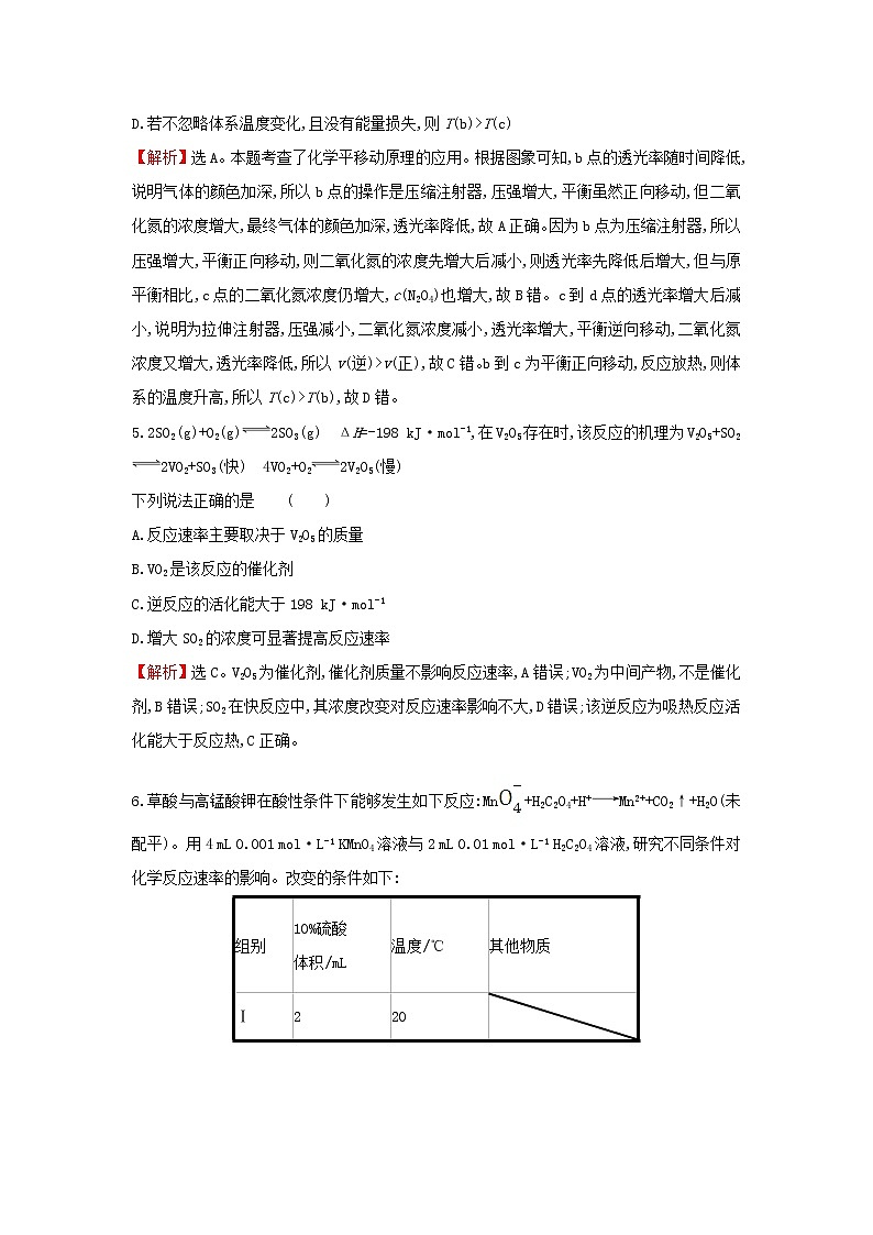 2021版高考化学一轮复习课时提升作业十九化学反应速率含解析苏教版 练习03