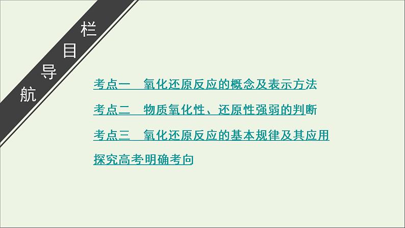 全国版2021高考化学一轮复习第5讲氧化还原反应的基本概念和规律课件03