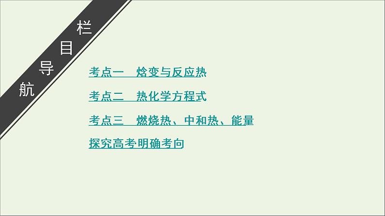 全国版2021高考化学一轮复习第17讲化学反应的热效应课件03