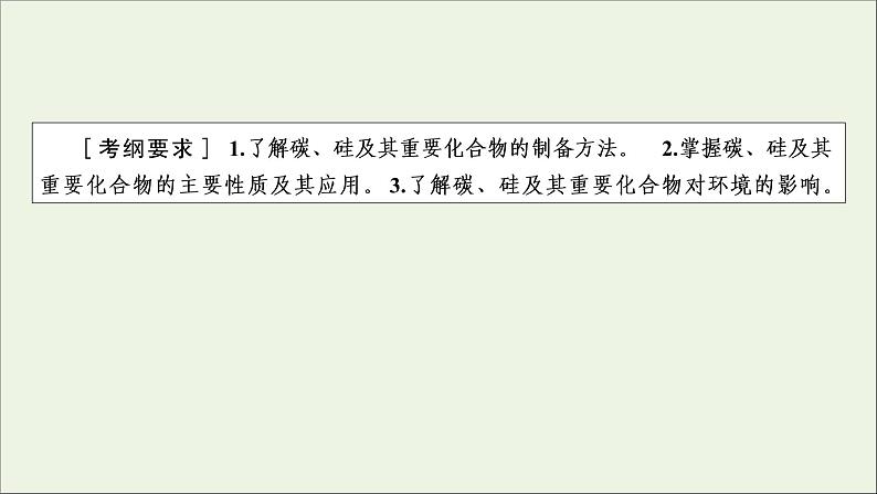 全国版2021高考化学一轮复习第11讲碳硅及其化合物无机非金属材料课件02