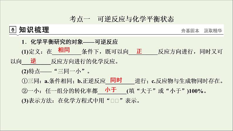 全国版2021高考化学一轮复习第21讲化学平衡状态及其移动课件04