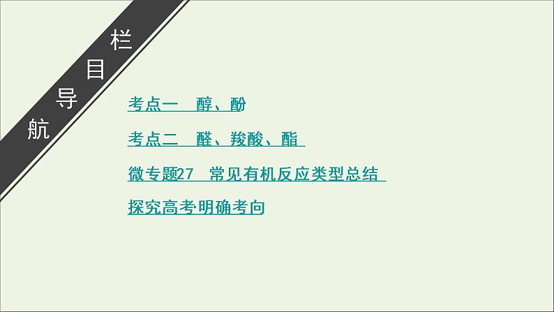 全国版2021高考化学一轮复习第36讲烃的含氧衍生物课件03