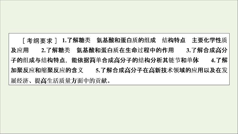 全国版2021高考化学一轮复习第37讲生命中的基础有机化学物质合成有机高分子课件02