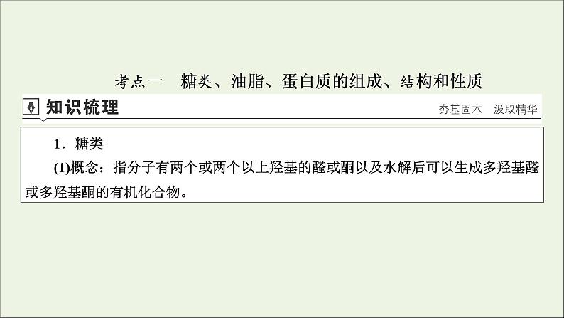 全国版2021高考化学一轮复习第37讲生命中的基础有机化学物质合成有机高分子课件04