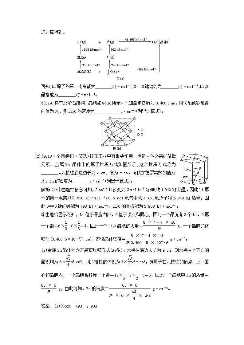 2021版高考化学一轮复习课时跟踪检测（三十八）晶体结构与性质（含解析）新人教版03