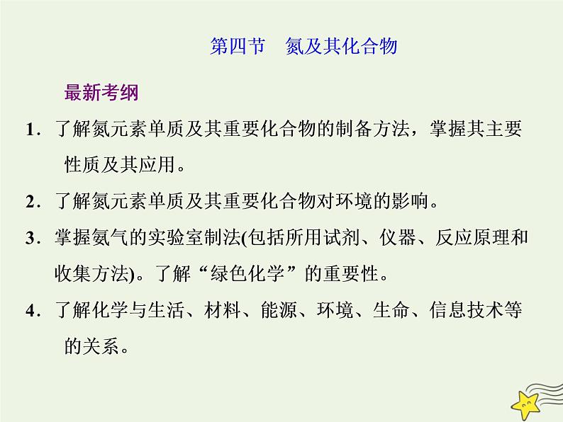 2021版高考化学一轮复习第六章非金属—非金属及其化合物第四节氮及其化合物课件新人教版01