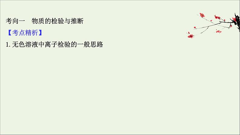 2021版高考化学一轮复习第十章化学实验基础2物质的检验、分离和提纯课件新人教版03