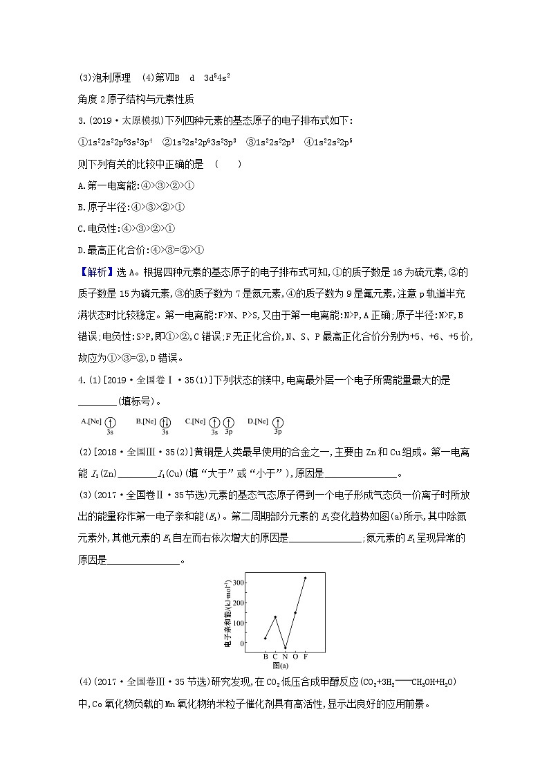 2021版高考化学一轮复习1原子结构与性质强化训练2（含解析）新人教版选修3第2页