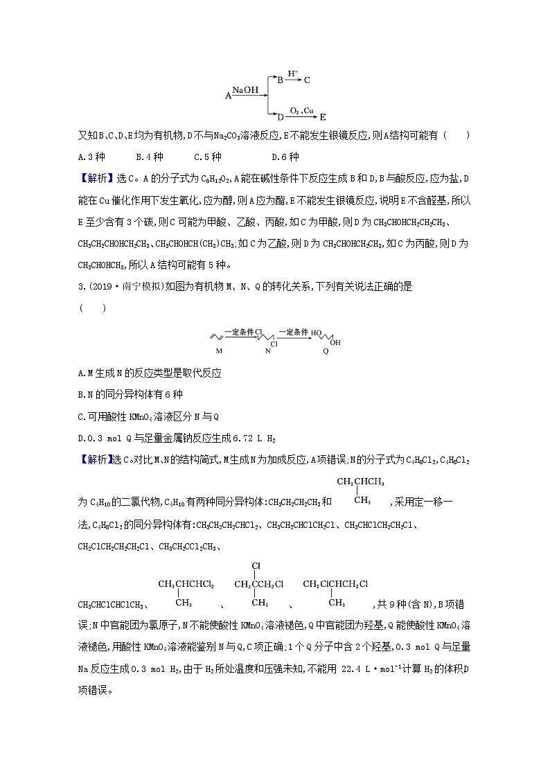 2021版高考化学一轮复习3分子结构与性质强化训练2（含解析）新人教版选修5第2页