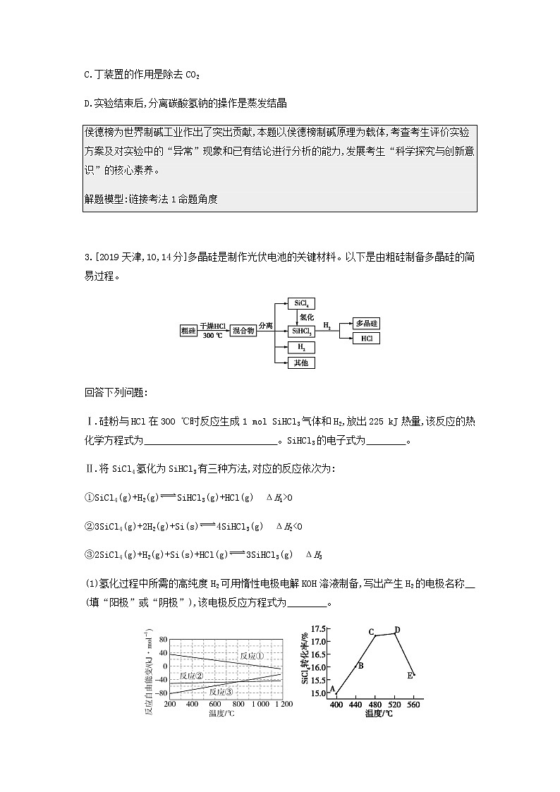 2020高考化学刷题冲刺含最新模拟题专题七碳硅及其化合物无机非金属材料讲义含解析02