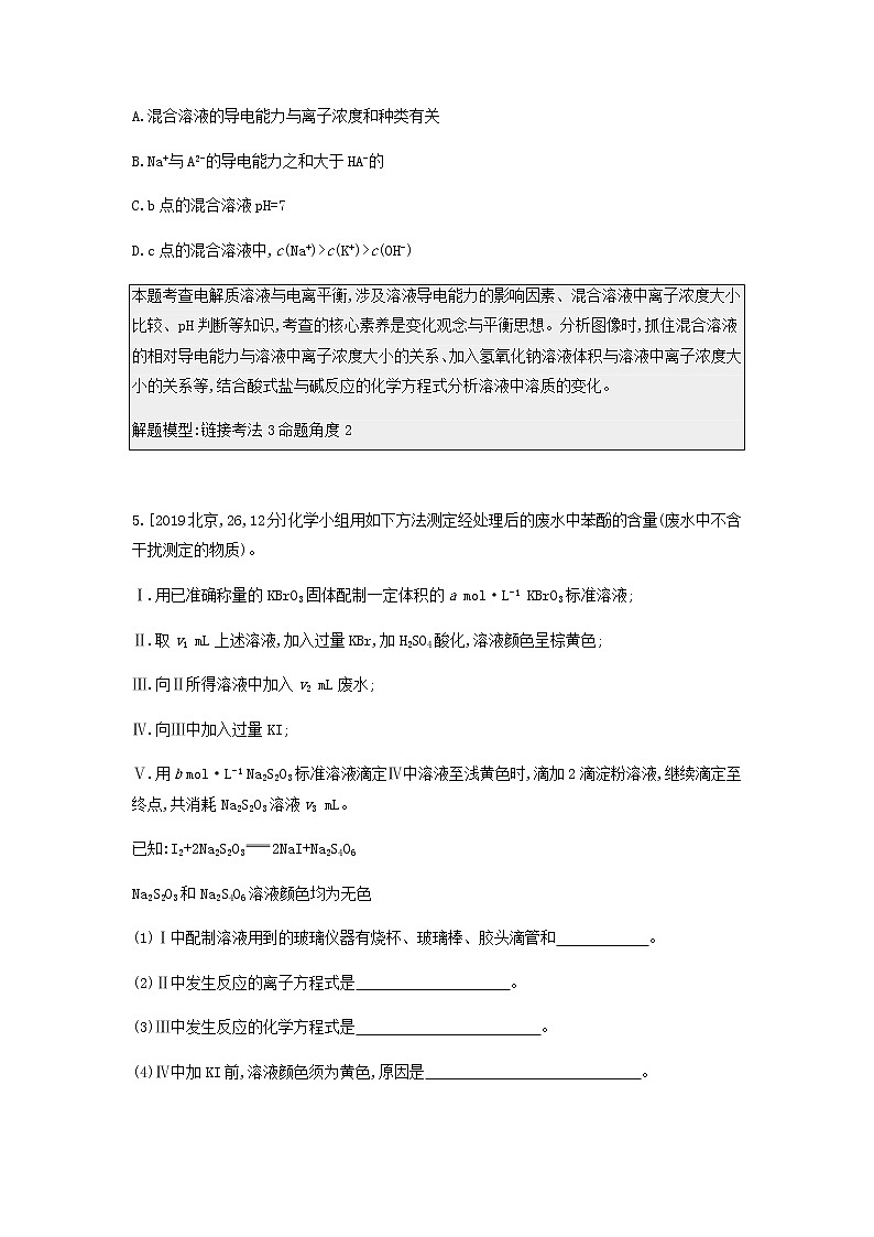 2020高考化学刷题冲刺含最新模拟题专题十八水的电离和溶液的酸碱性讲义含解析03