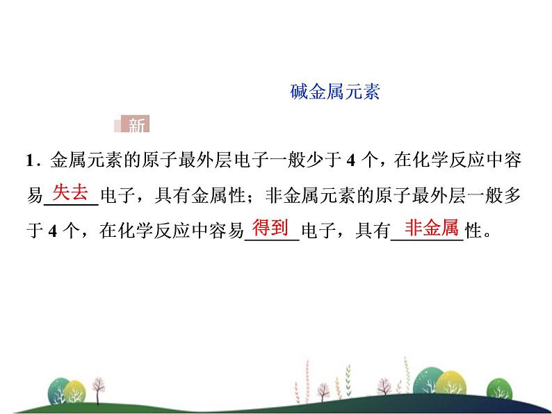（新）人教版化学必修第一册课件：4.1 第2课时 原子结构与元素的性质04