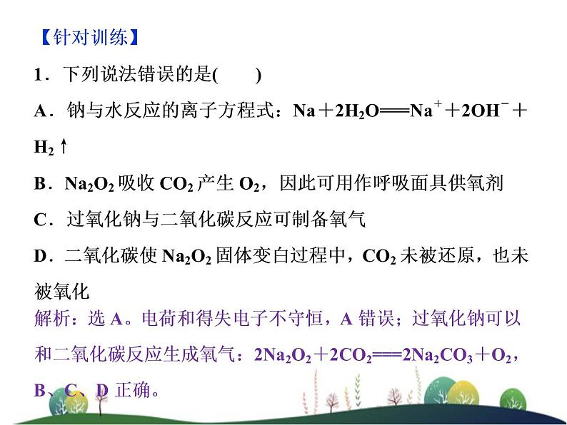 （新）人教版化学必修第一册：第二章 海水中的重要元素——钠和氯 章末整合提升课件05