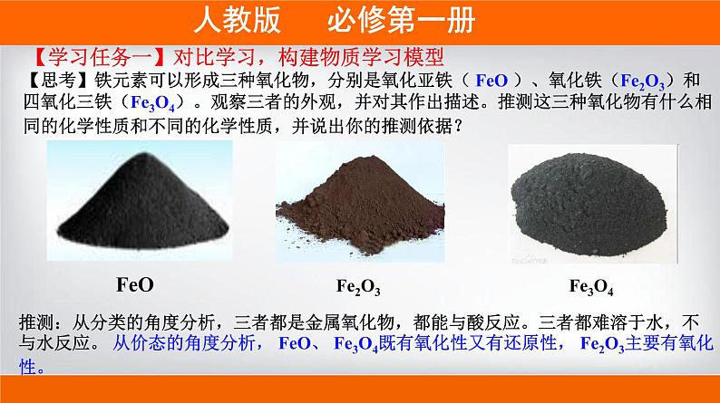 高一上学期必修第一册（人教版2019）专题3.1.2 铁的氧化物和氢氧化物02