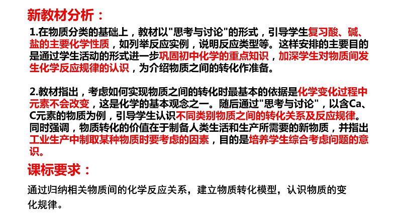 2020-2021学年高一化学新教材 1.1.3 物质的转化 （人教2019必修第一册） 课件02