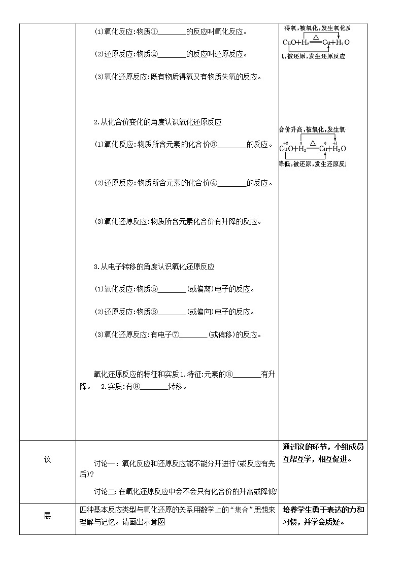 湖北省武汉为明学校人教版高一化学必修一：2.3.1氧化还原反应第1课时教案02