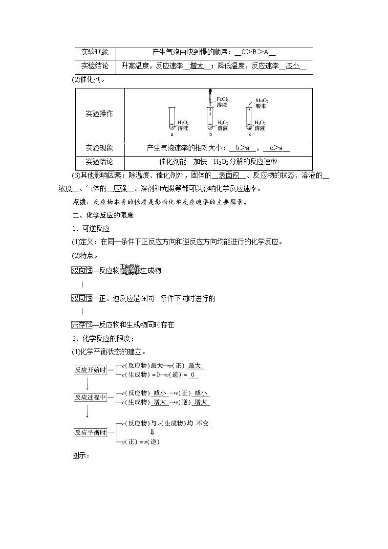 2018-2019化学课堂导练必修二人教通用版教师用书：第二章第三节化学反应的速率和限度02