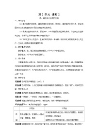 高中化学苏教版必修一第二单元 铁、铜的获取及应用教学设计