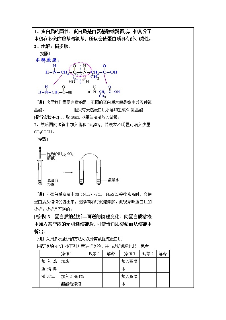4.3 蛋白质和核酸 教案202